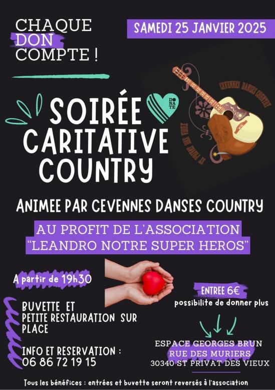 2025 01 25 st privat des vieux 30 noir blanc violet turquoise illustration photo evenement soiree caritative association affiche poster 4